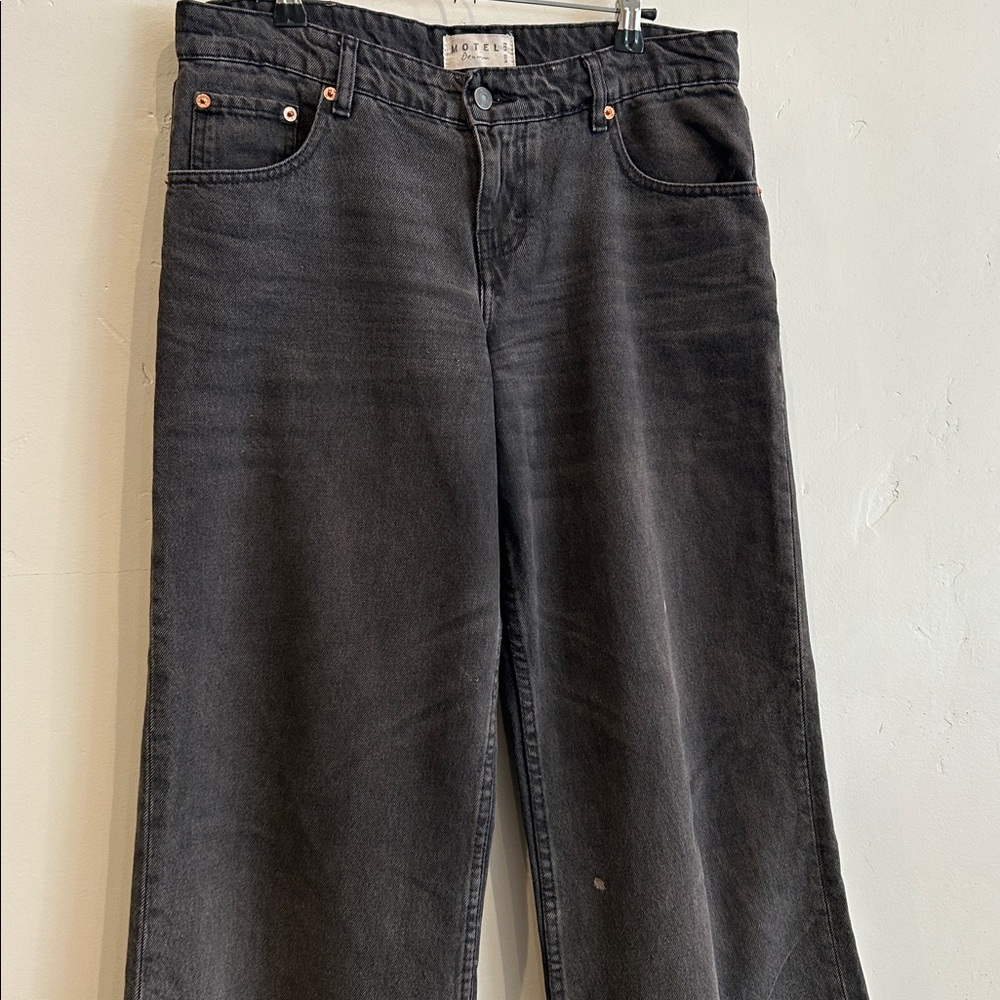 Motel Denim Wide Leg Jeans - Picture 3 of 12